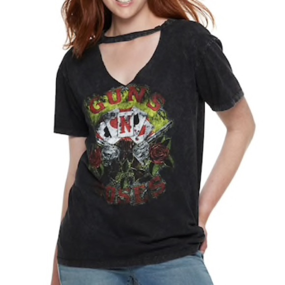 Guns N' Roses Band Cutout Tee